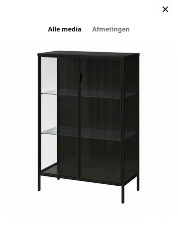 Ikea Rudsta vitrinekast beschikbaar voor biedingen
