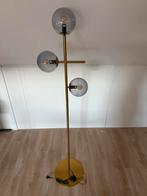 Gouden stalamp, Huis en Inrichting, Lampen | Vloerlampen, Ophalen, Zo goed als nieuw, Minder dan 100 cm