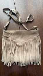 Vintage suedine tas, Ophalen of Verzenden, Gebruikt
