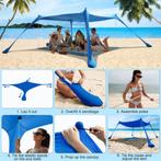Strandtent zonnescherm partytent windscherm schaduwplek, Partytent, Info@sportsandoutdoors.eu, Minder dan 4 meter, Nieuw