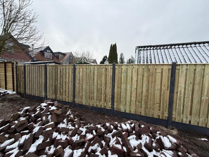 Hout-beton schuttingen, Gratis offerte!, Tuin en Terras, Schuttingen, Nieuw, Minder dan 3 meter, Ophalen