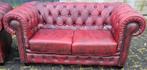 Chesterfield 3+2 Zits Bankstel Rood - Gratis Bezorging!, Huis en Inrichting, Banken | Bankstellen, Gebruikt, Klassiek, Onbekend