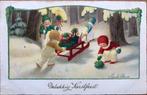 PAULI EBNER —- Gelukkig Kerstfeest, Verzenden, 1920 tot 1940, Gelopen, Kinderen
