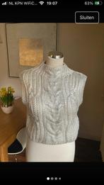 Zara, witte metallic spencer. L, Kleding | Dames, Truien en Vesten, Maat 38/40 (M), Verzenden, Mads Nørgard, Wit