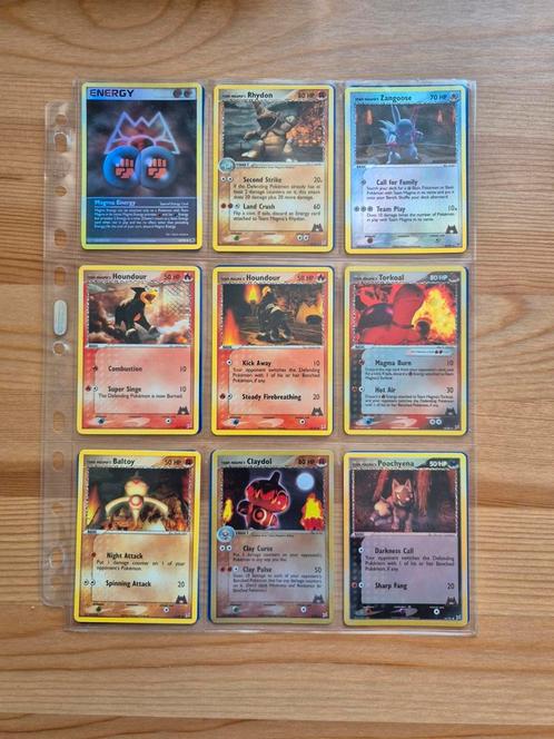Team Magma Pokemon kaarten set, Hobby en Vrije tijd, Verzamelkaartspellen | Pokémon, Zo goed als nieuw, Meerdere kaarten, Ophalen of Verzenden