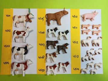 Playmobil Dieren 4501-4514 Koe Kalf Varken Big Schaap Lam beschikbaar voor biedingen