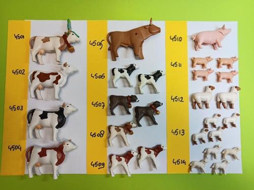 Playmobil Dieren 4501-4514 Koe Kalf Varken Big Schaap Lam, Kinderen en Baby's, Speelgoed | Playmobil, Gebruikt, Los playmobil
