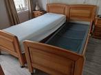 senioren bed 180 /210 eiken., Ophalen, Gebruikt, 210 cm, Tweepersoons