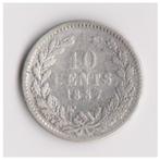 10 cent 1887 Willem III, Koning Willem III, Verzenden, Zilver, 10 cent