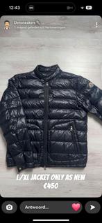 Moncler Acorus Giubotto maat 4 - Navy, Kleding | Heren, Ophalen of Verzenden, Zo goed als nieuw, Blauw