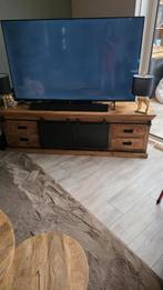 mangohout tv kast, Ophalen, Gebruikt, 150 tot 200 cm, Minder dan 100 cm