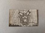 Zeldzame mini gravure Bourtange - authentiek 340jr oud!, Antiek en Kunst, Kunst | Etsen en Gravures, Ophalen of Verzenden