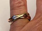 Gouden Trinity ring, Sieraden, Tassen en Uiterlijk, Ringen, Verzenden, Zo goed als nieuw, 17 tot 18, Dame