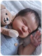 Reborn baby boy Max, Ophalen of Verzenden, Nieuw, Babypop, Levensecht of Reborn