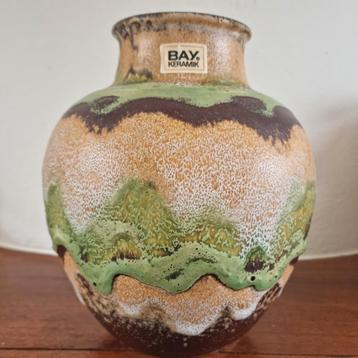 Prachtige West Germany vaas, Bay Keramiek, 20 cm, fat lava beschikbaar voor biedingen