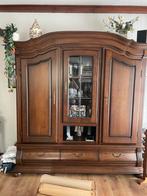Wandkast, vitrinekast, salontafel, eethoek !!, Huis en Inrichting, Gebruikt, Met deur(en), Eikenhout, Oud holland