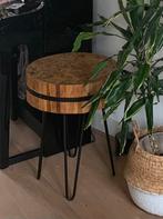 Acacia hout bijzettafel Troubadour, Ophalen, Zo goed als nieuw, Hout, Minder dan 55 cm