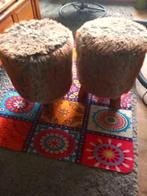 2 bonte krukjes, Huis en Inrichting, Ophalen, Minder dan 50 cm, Rond, Zo goed als nieuw