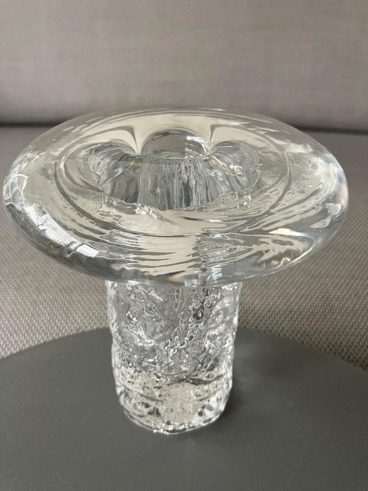 Iittala Timo Sarpaneva; kandelaar Bolero op ice stam, Antiek en Kunst, Kunst | Designobjecten, Ophalen of Verzenden