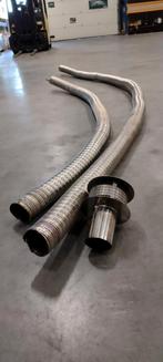 RVS Rookgasafvoer 80mm en trekkap, Ophalen, Afvoer, Gebruikt, 2 tot 4 meter