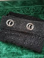 Zwarte gordijnen met ringen, Huis en Inrichting, Stoffering | Gordijnen en Lamellen, Ophalen of Verzenden, Gebruikt, 200 cm of meer