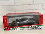1:18 BBURAGO BURAGO FERRARI 296 GTB ASSETTO FIORANO GRIJS, Ophalen of Verzenden, Nieuw, Auto, Bburago