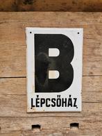 emaille bord letter B, Verzenden