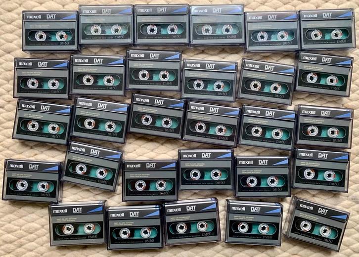 Maxell DM60 DAT Digital Audio Tape DM-60 DM 60 tapes bandjes, Cd's en Dvd's, Cassettebandjes, 26 bandjes of meer, Ophalen of Verzenden