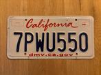 California kentekenplaat 7PWU550, Ophalen of Verzenden