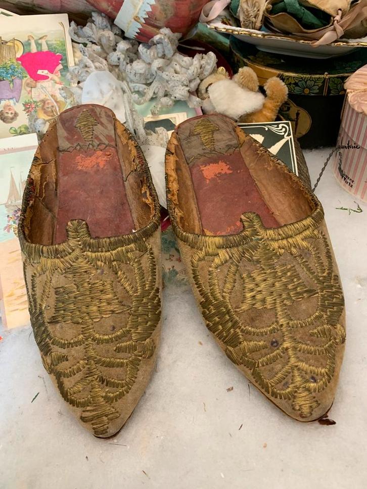 Antieke muiltjes, Antiek en Kunst, Curiosa en Brocante, Ophalen of Verzenden