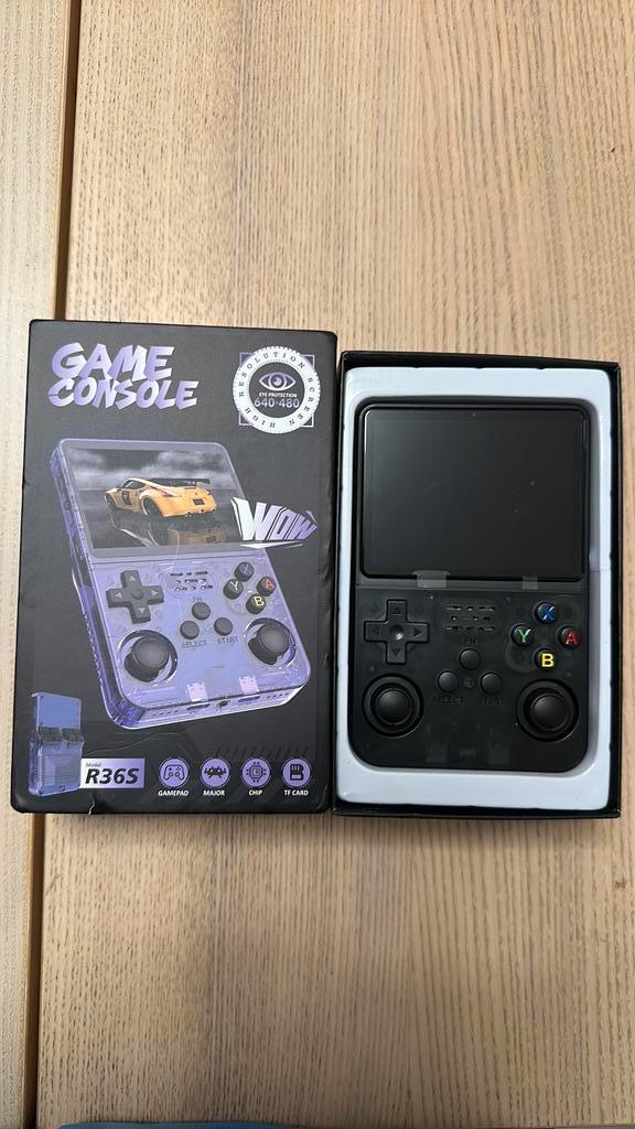 R36S 128GB Zwart |25000 spellen, Spelcomputers en Games, Spelcomputers | Overige, Zo goed als nieuw, Ophalen of Verzenden
