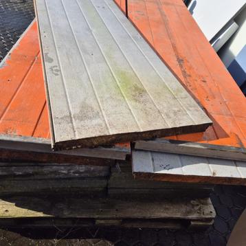 6 gebruikte SANDWICH platen 200x50 cm  45 mm dik beschikbaar voor biedingen