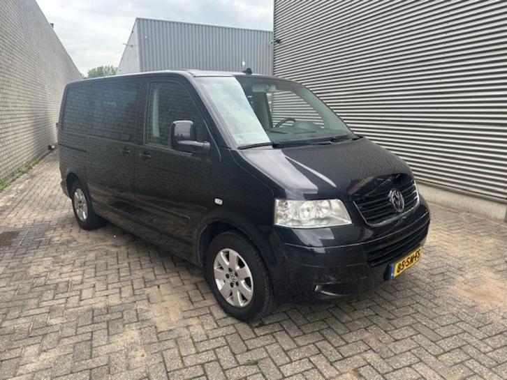 Volkswagen Multivan 2.5 TDI 128KW 2004 Zwart, Auto's, Volkswagen, Bedrijf, Multivan, ABS, Airbags, Airconditioning, Boordcomputer