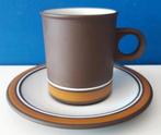Vintage Kop en schotel/ Hornsea Pottery/Contour, Huis en Inrichting, Ophalen of Verzenden, Gebruikt, Kop(pen) en/of Schotel(s)