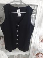 Diep zwart nieuw gilet .met zilveren knoopjes., Verzenden, Nieuw, Maat 38/40 (M), Zwart