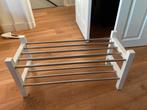 White Wooden Shoe Rack – Slim, Stackable & Stylish, Ophalen, Zo goed als nieuw