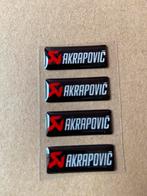 Akrapovic 3D gel stickers 4 stuks 29 x 11 mm, Ophalen of Verzenden