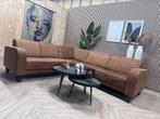 ZGAN Profijtmeubel Hoekbank Mills - Cognac - 255 x 225, Huis en Inrichting, Banken | Bankstellen, 250 tot 300 cm, -, -, Hoekbank