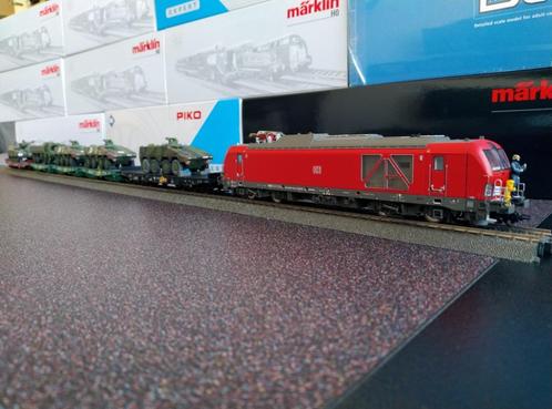 Marklin Militaire Trein 6-Delig (Marklin/EuroTrain/4MFOR), Hobby en Vrije tijd, Modeltreinen | H0, Zo goed als nieuw, Treinset