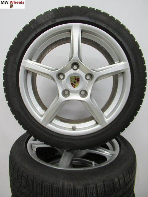 Originele Porsche Boxster Cayman 18 inch velgen winterbanden, Auto-onderdelen, Banden en Velgen, Banden en Velgen, Winterbanden