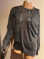 RIVER WOODS  twinset maat L ZILVER ZWART, River Woods, G, Maat 42/44 (L), Ophalen of Verzenden