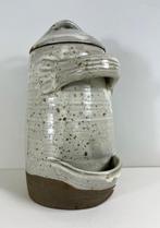 Ambachtelijke Franse olijven pot met deksel en lepelhouder, Antiek en Kunst, Ophalen of Verzenden