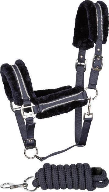 Harry's Horse Halsterset Soft, Navy, maat Cob beschikbaar voor biedingen