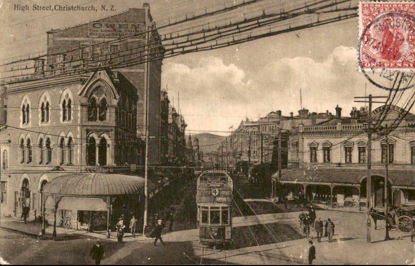 Nieuw Zeeland - Christchurch - 1910, Verzenden, Voor 1920, Gelopen, Buiten Europa