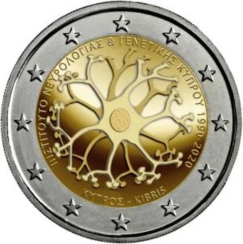 2 Euro Cyprus 2020 UNC - Neurogenetica Instituut, Postzegels en Munten, Munten | Europa | Euromunten, Losse munt, 2 euro, Cyprus
