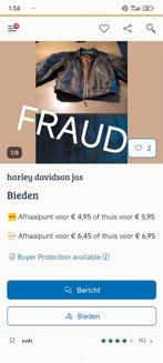 Harley Davidson jas, Ophalen of Verzenden, Tweedehands, Jas | leer