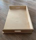 Groot Houten Dienblad Muller & Co, Ophalen, Zo goed als nieuw, Rechthoekig, Hout