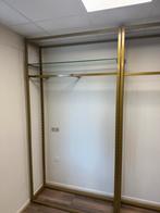 Hoge mat gouden winkelrekken voor kleding/jurken3x, Ophalen, Zo goed als nieuw