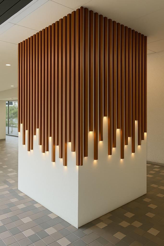 SfeerKolom | unieke wanddecoratie | 260cm met led 4 kleuren, Huis en Inrichting, Lampen | Wandlampen, Nieuw, Kunststof, Ophalen of Verzenden