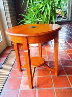 Houten Bijzettafeltje Rond, Huis en Inrichting, Tafels | Bijzettafels, Gebruikt, Klassiek, Rond, Hout